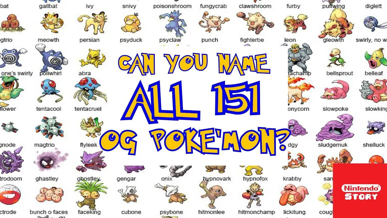 Can You Name All 151 Gen 1 Pokemon?!