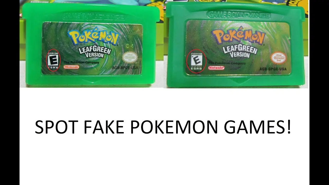 How to Spot Fake Pokemon Games!