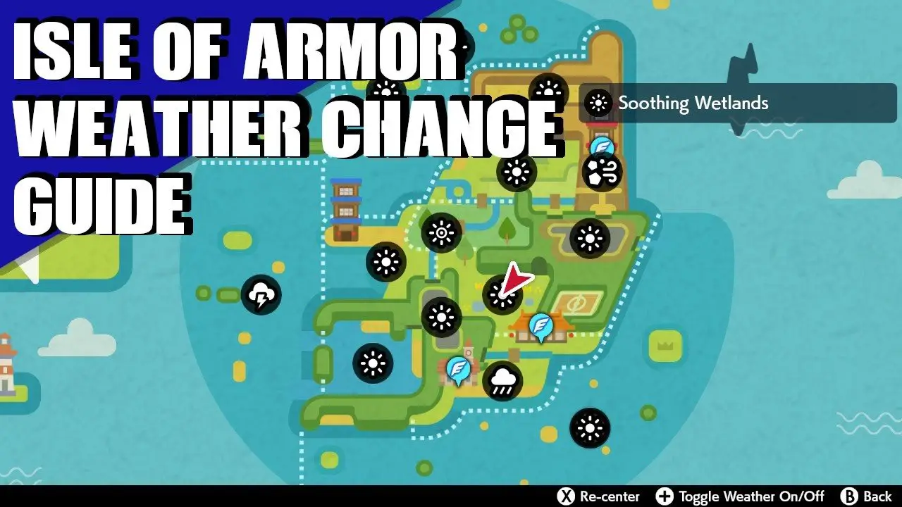 Isle of Armor guide to change the weather in Pokemon Sword ...