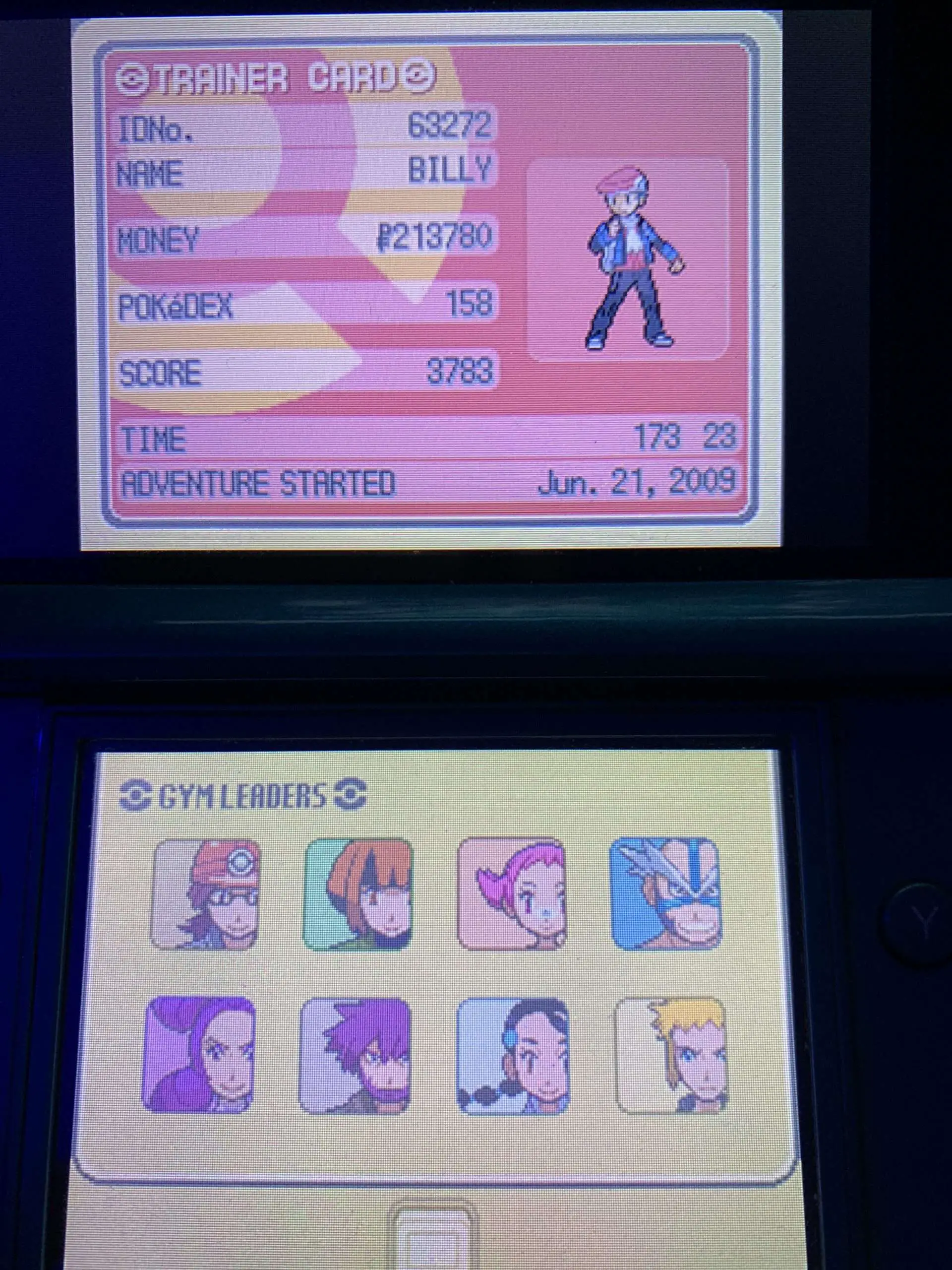 My favorite part about buying used games! Got a Pokemon Platinum with a ...