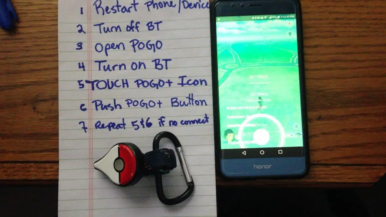 Pokemon Go Plus POGO+ Connection 0.91.1 or 1.61.1