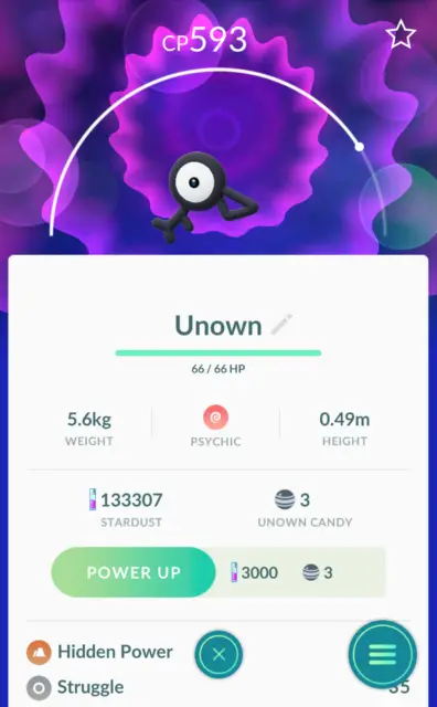 Pokémon Go Unown Trade