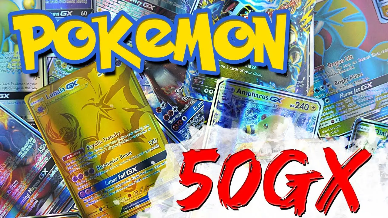 Unboxing 50 GX Pokemon Trading Cards from Aliexpress ...