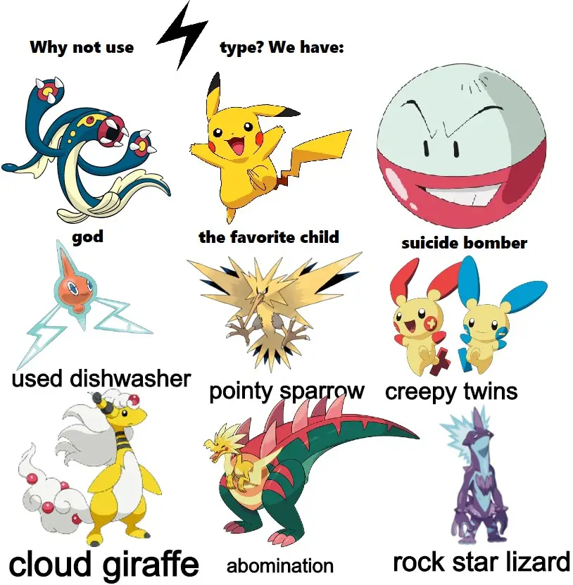Why not use electric type? : pokemon
